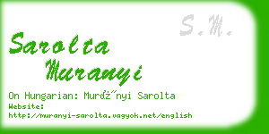 sarolta muranyi business card